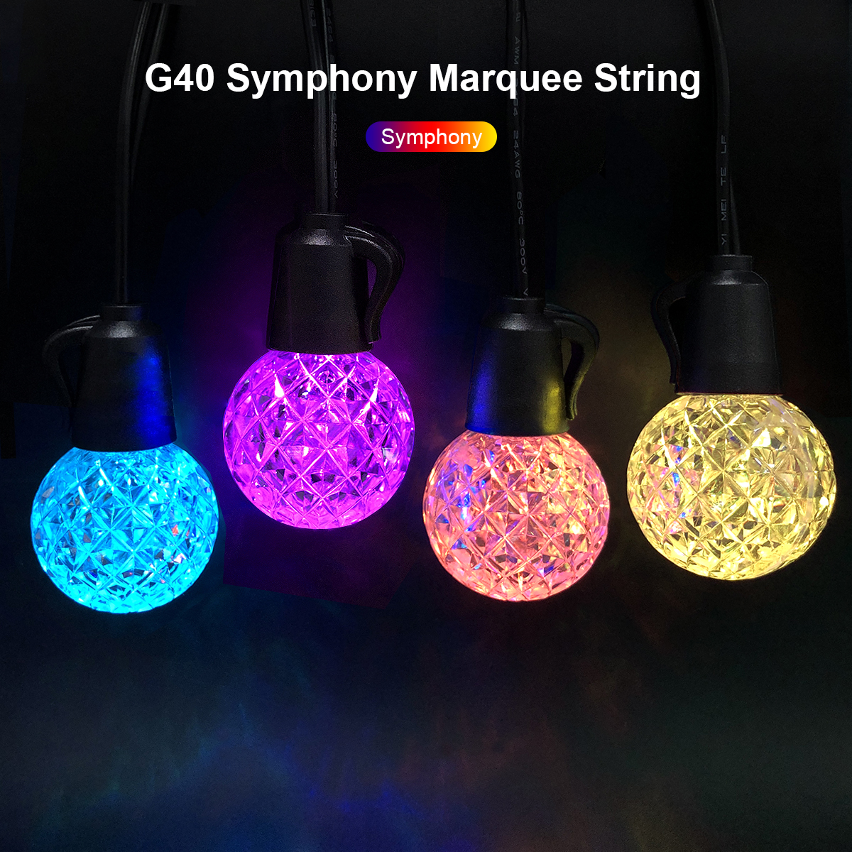 Multi-Color LED Light String with Remote Control, 15 Meters with 20 Heads