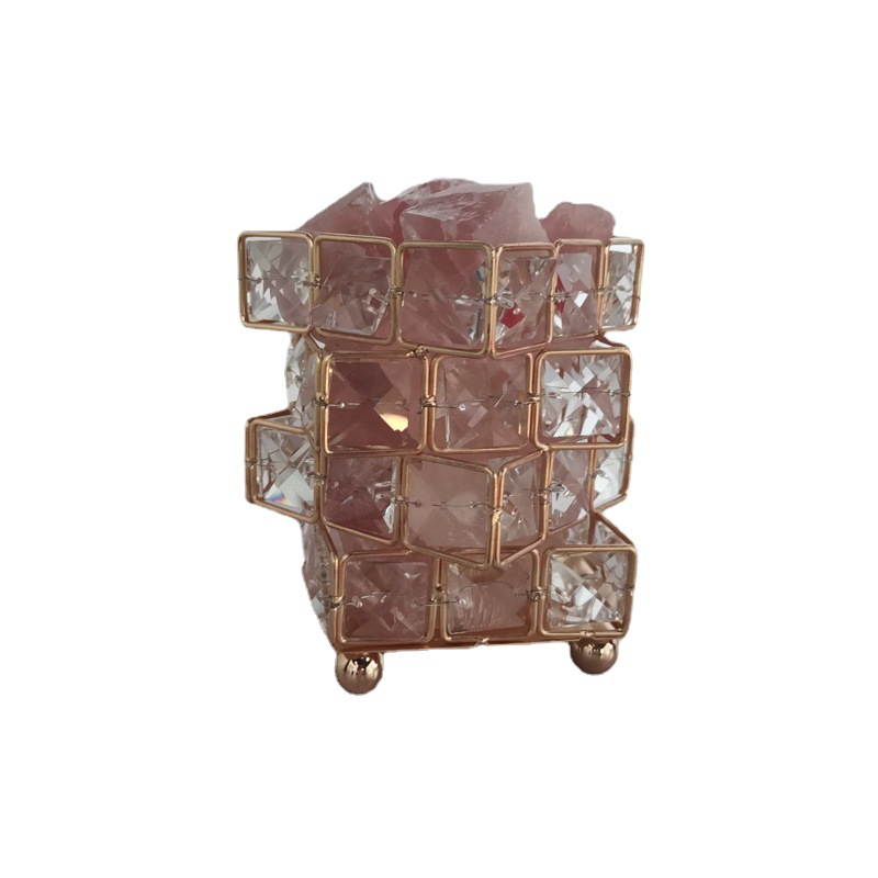 Himalayan Four-tier Crystal Table Lamp Bedroom Aromatherapy Salt Lamp