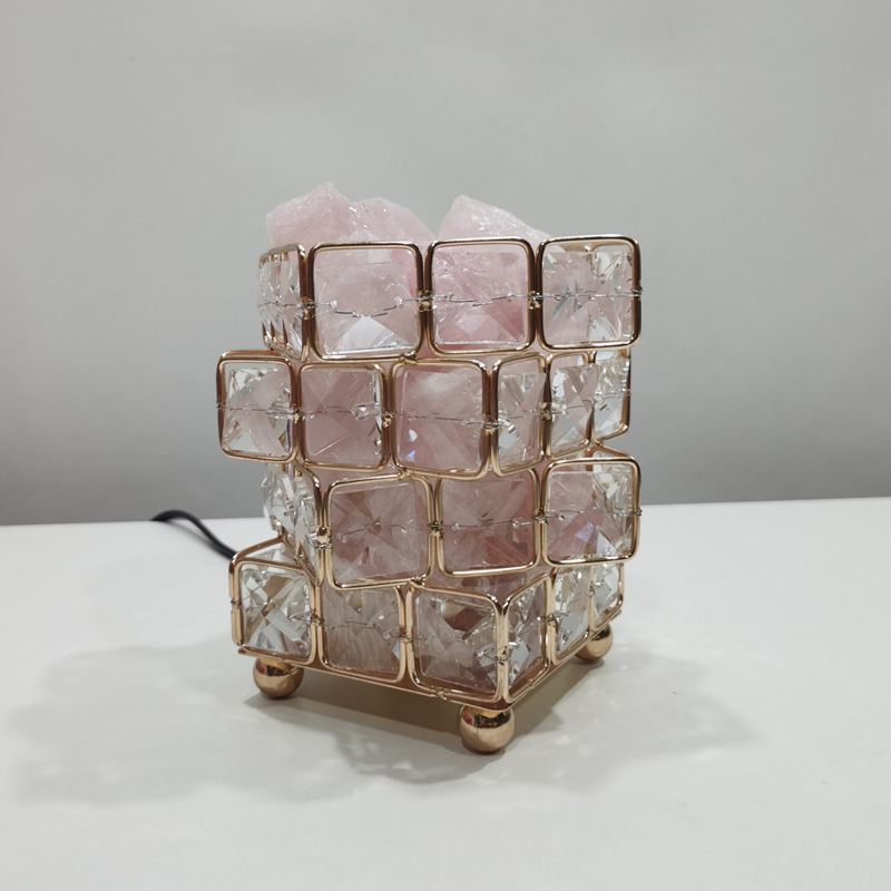 Himalayan Four-tier Crystal Table Lamp Bedroom Aromatherapy Salt Lamp