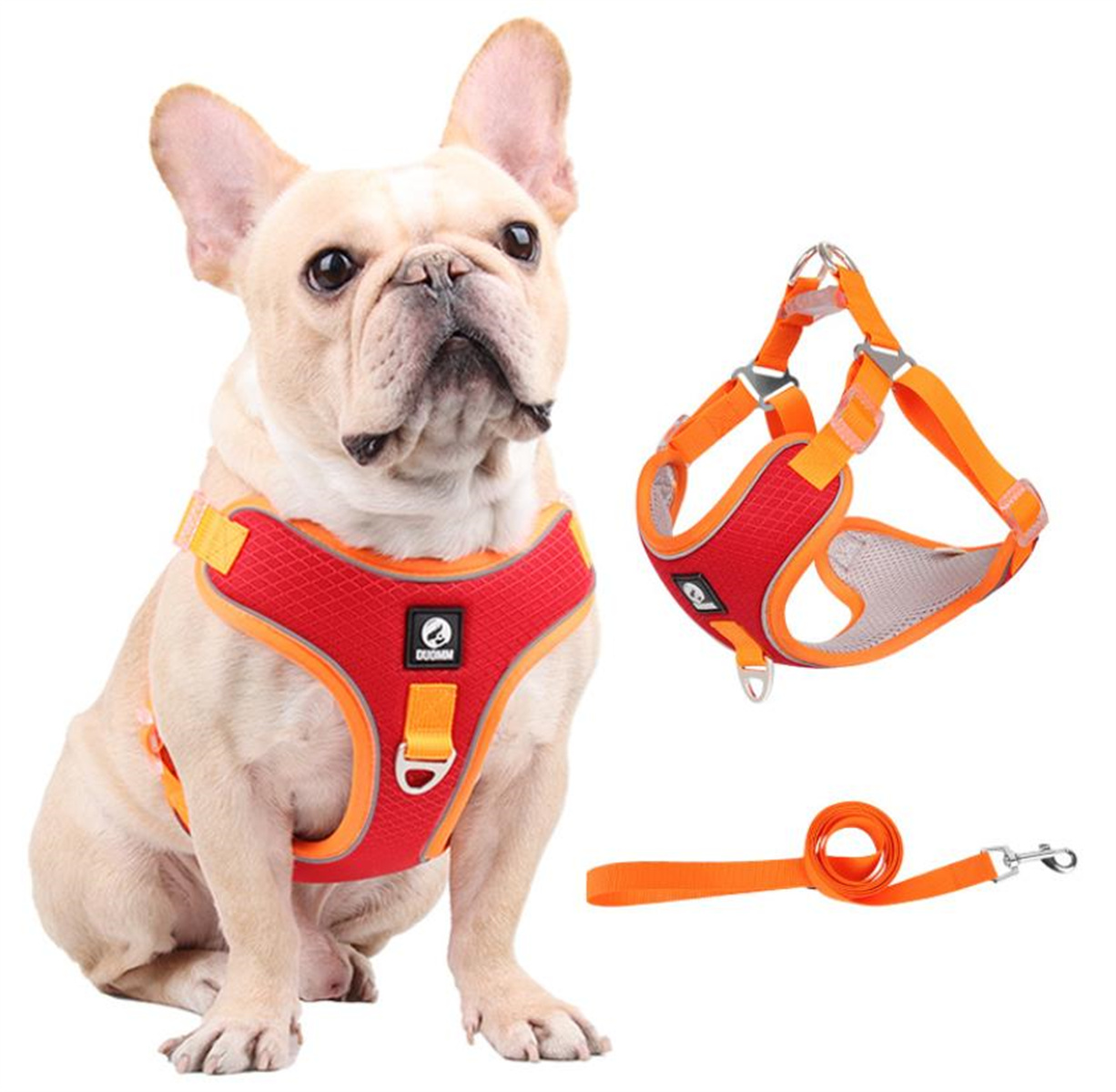New pet chest strap vest type pet harnesses with leash mesh cloth reflective dog harness