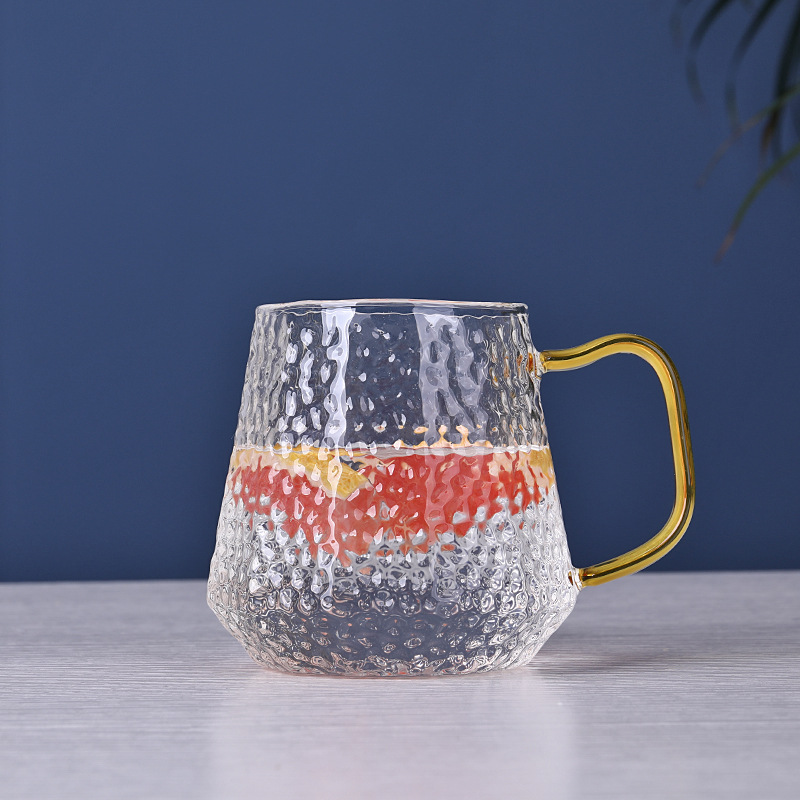 Transparent Hammer Pattern Water Pitcher set