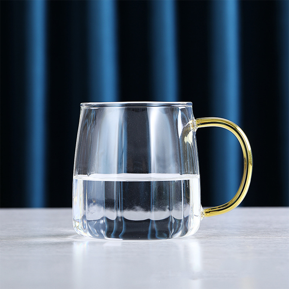 Transparent Stripes Pattern Glass Pitcher