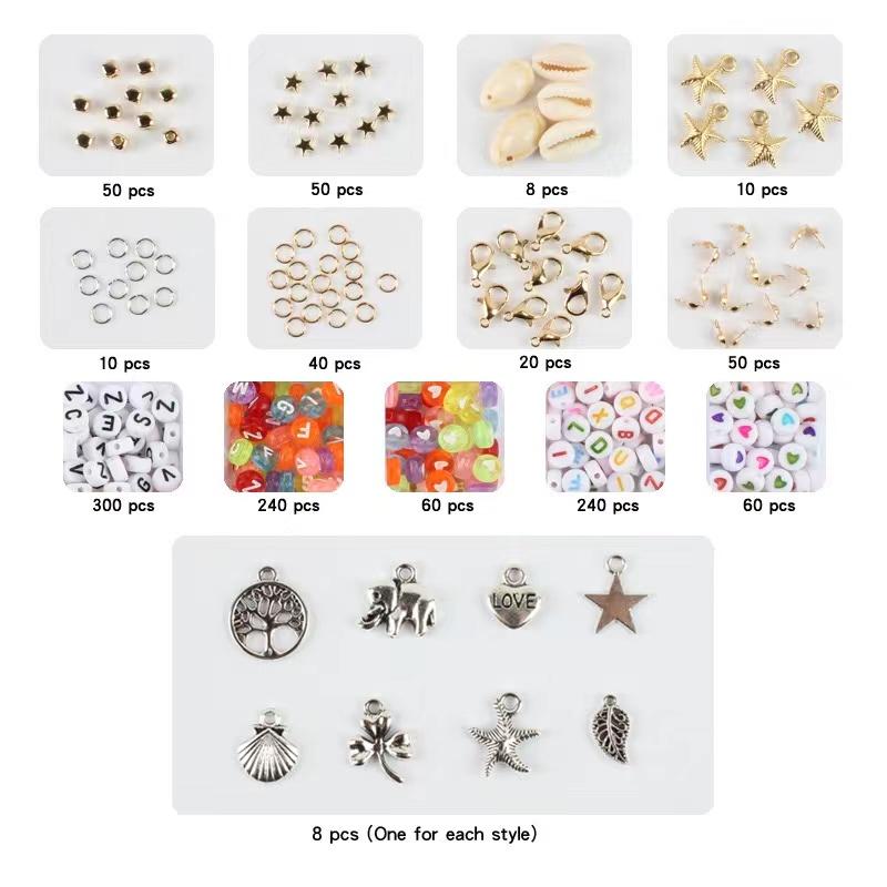 6000 Pcs Polymer Clay Beads for Bracelets Making 24 Colors 6 mm Heishi Beads with Pendant Charms DIY with Gift Box