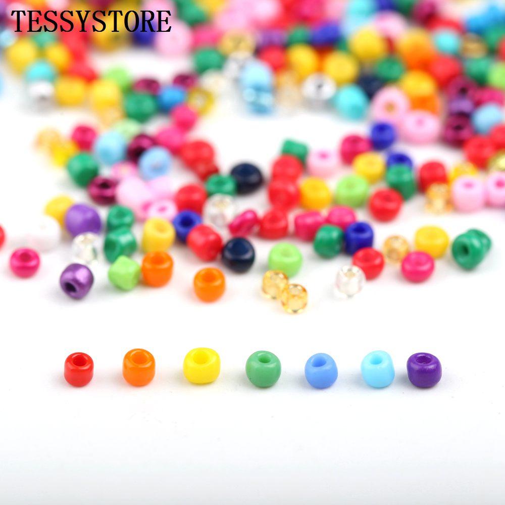 2mm Glass Seed Beads Box Set With Tools Alphabet Beads For Jewelry Making Bracelet Rings DIY Accessories Jewelry Kit