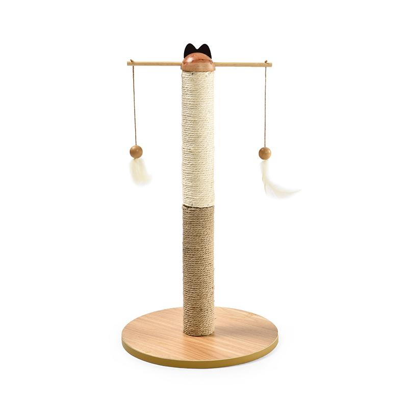 Cat Tree Factory Cat Scratcher Feather Toys Sisal Pet Kitten Cat Scratching Posts