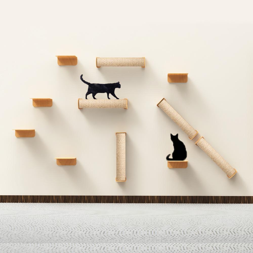 Modern cat wall furniture, cat scratching post for climbing, used for cat wall shelves of various shapes cat wall hammock
