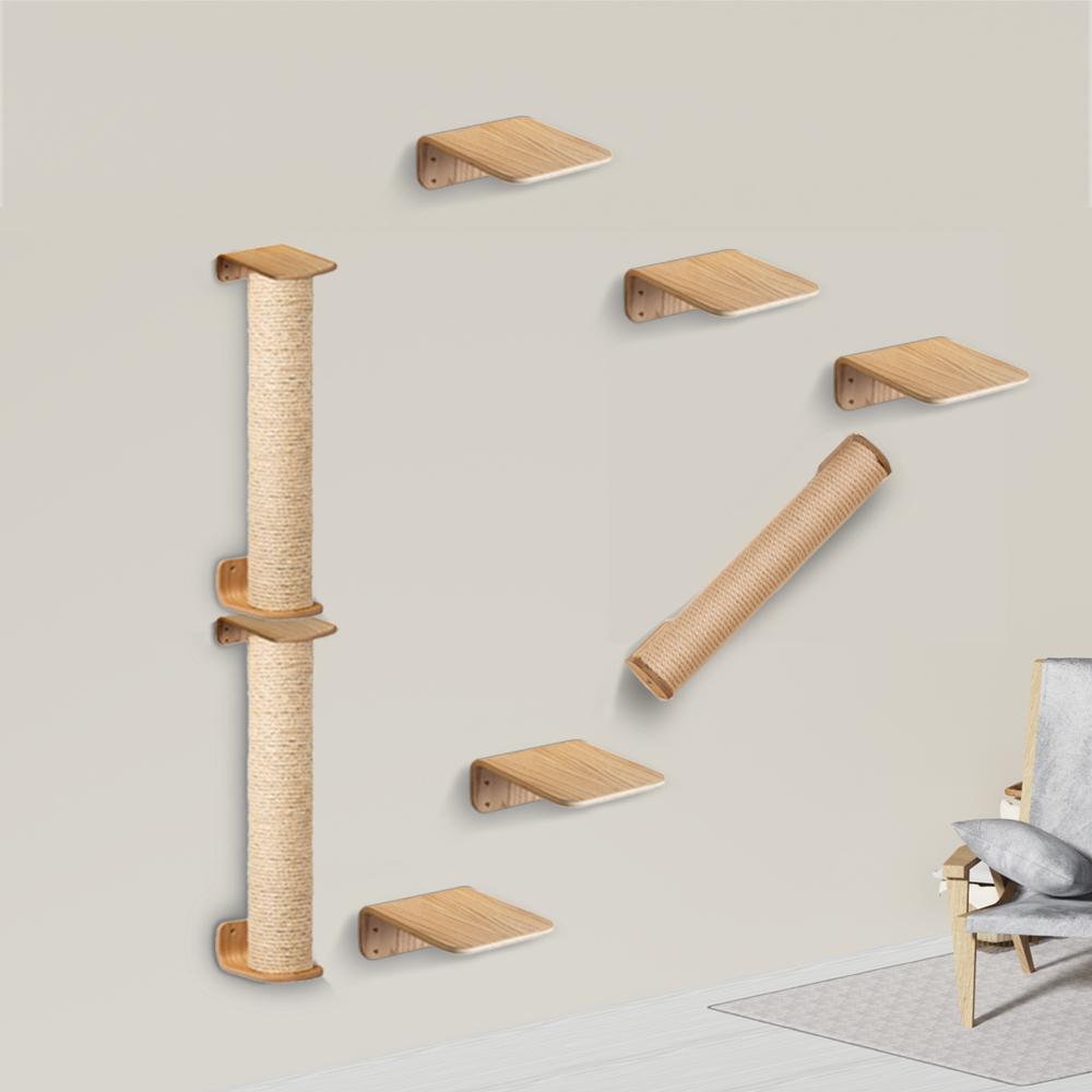 Modern cat wall furniture, cat scratching post for climbing, used for cat wall shelves of various shapes cat wall hammock