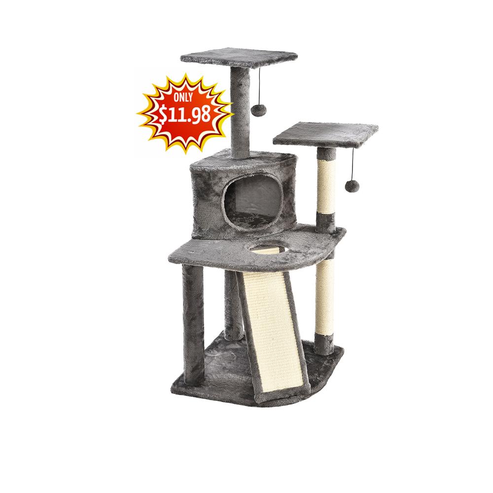 Big Discount Promotion Cat Tree Scratcher Condo With Cheap Price