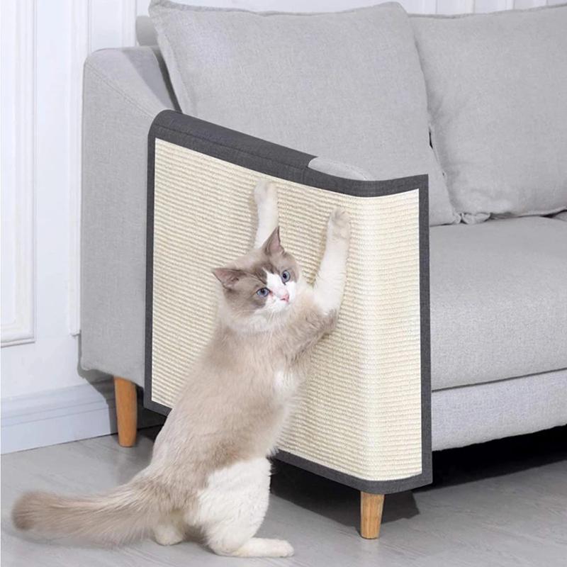 Natural Sisal Cat Scratch Mat Couch Sofa Furniture Chair Protector Durable Pet Cat Grind Claw Scratching Pad Toy