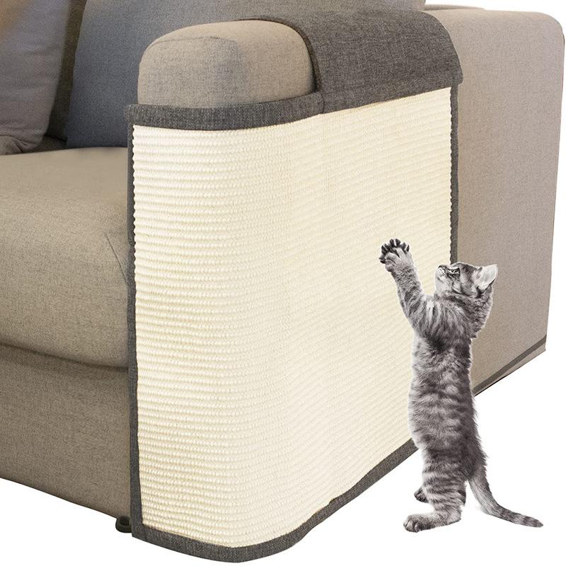 Natural Sisal Cat Scratch Mat Couch Sofa Furniture Chair Protector Durable Pet Cat Grind Claw Scratching Pad Toy