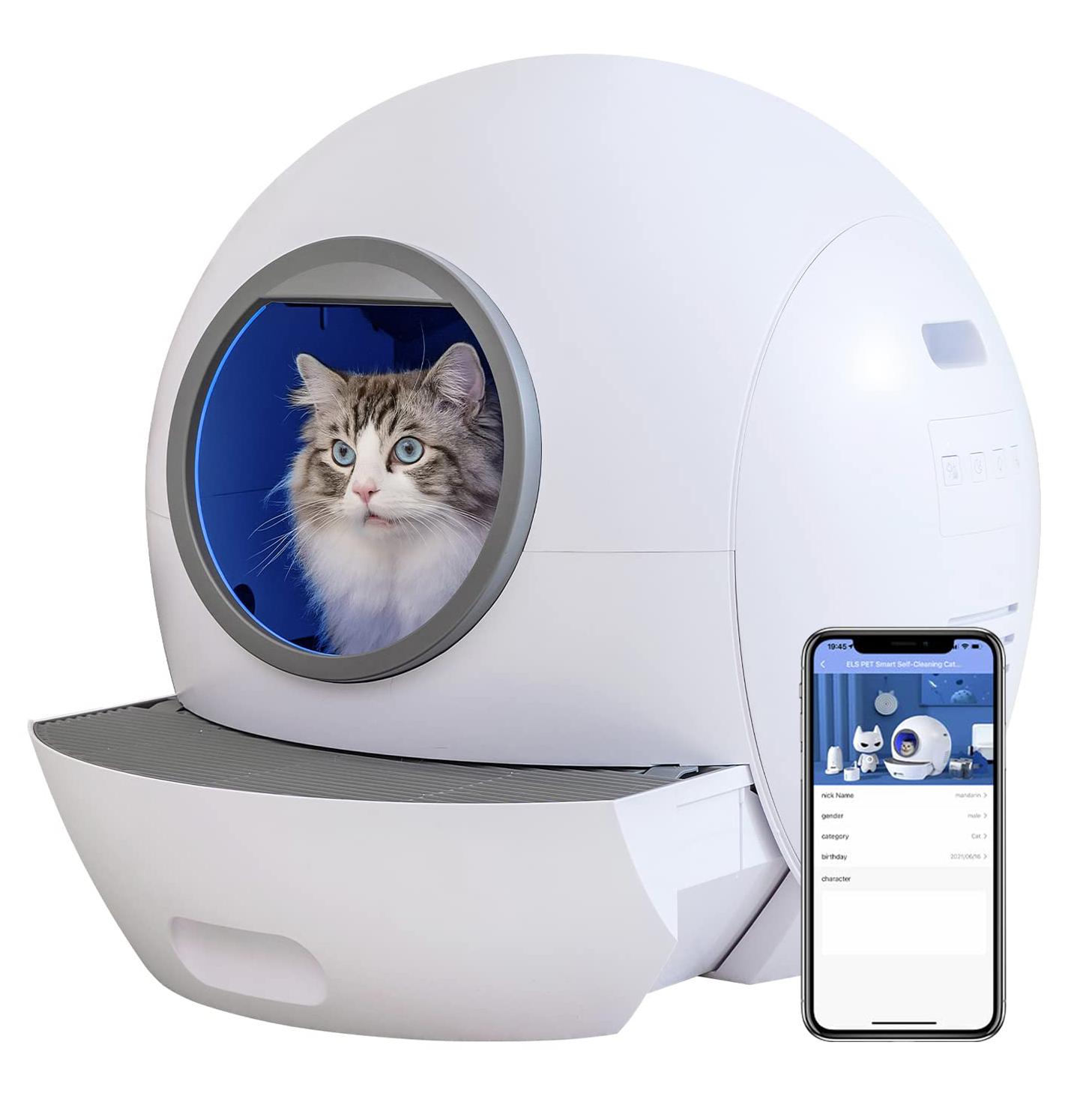 EU US warehouse shipping large automatic Cat Litter Toilet Furniture auto smart intelligent self cleaning cat litter box