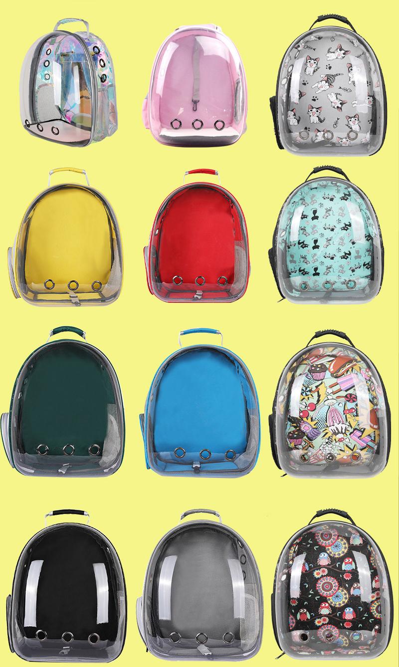 Cat bag pet backpack outside portable transparent space capsule pet bag cat breathable backpack pet carrier bag