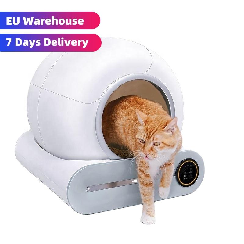 EU Warehouse Lowest Price APP Control Intelligent Smart Self Cleaning Litter Box For Cats Automatic Cat Toilet Litter Box