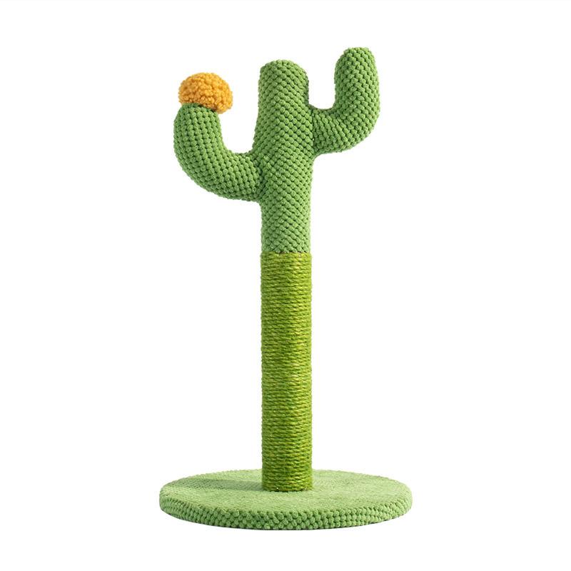 CWW Cactus cat climbing frame cat scratching column bold sisal column cat scratching board hemp rope tree grinding claws