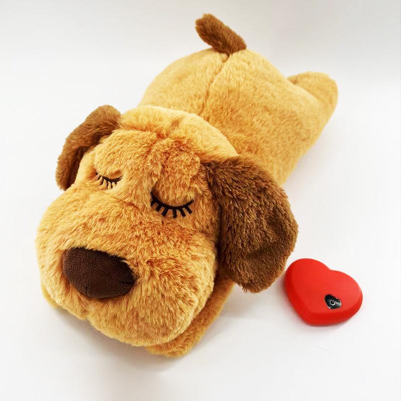 Hot Dog Toys Pet Anxiety Relief and Calming Aid with Heartbeat Toys