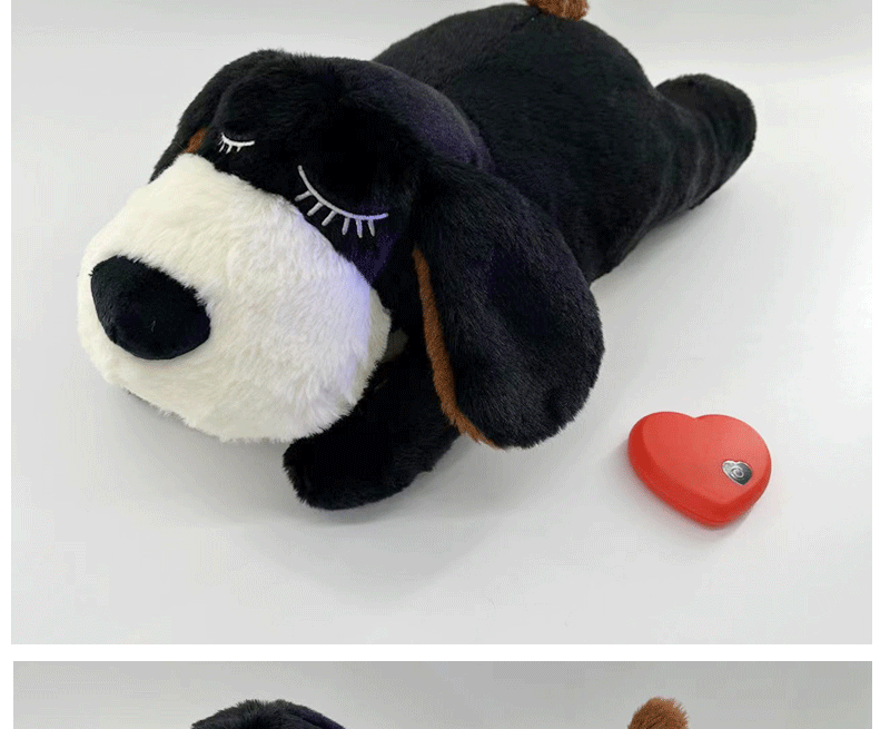 Hot Dog Toys Pet Anxiety Relief and Calming Aid with Heartbeat Toys