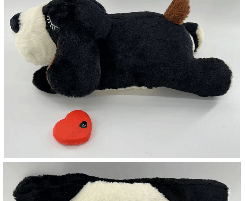 Hot Dog Toys Pet Anxiety Relief and Calming Aid with Heartbeat Toys