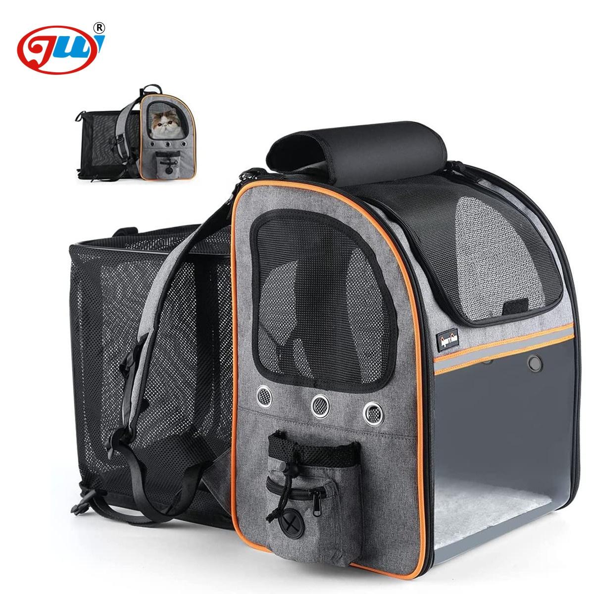 Fit Up To 18 Lbs Pet Travel Bag Expandable Cat Pet Carrier Dog Backpack For Cats Dogs Small Animals