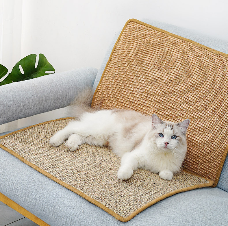 Wholesale Customized Size 100% Natural Sisal Cat Scratchers Pad Scratching Mat Scratch Rug