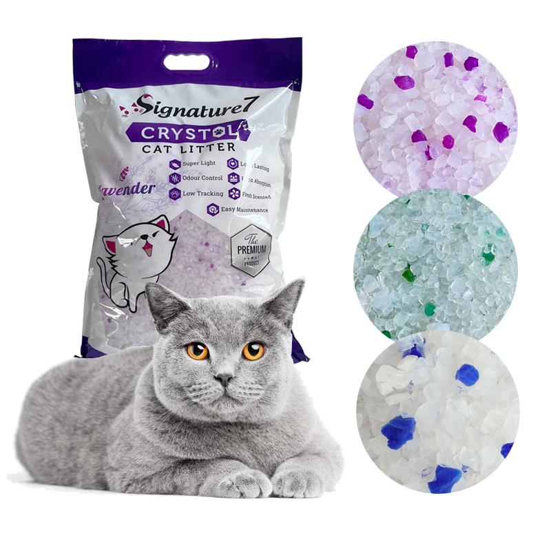 Wholesale Pet Toilet Clean Product Crystal Gel Sand None Clumping Low Dust Silica Cat Litter