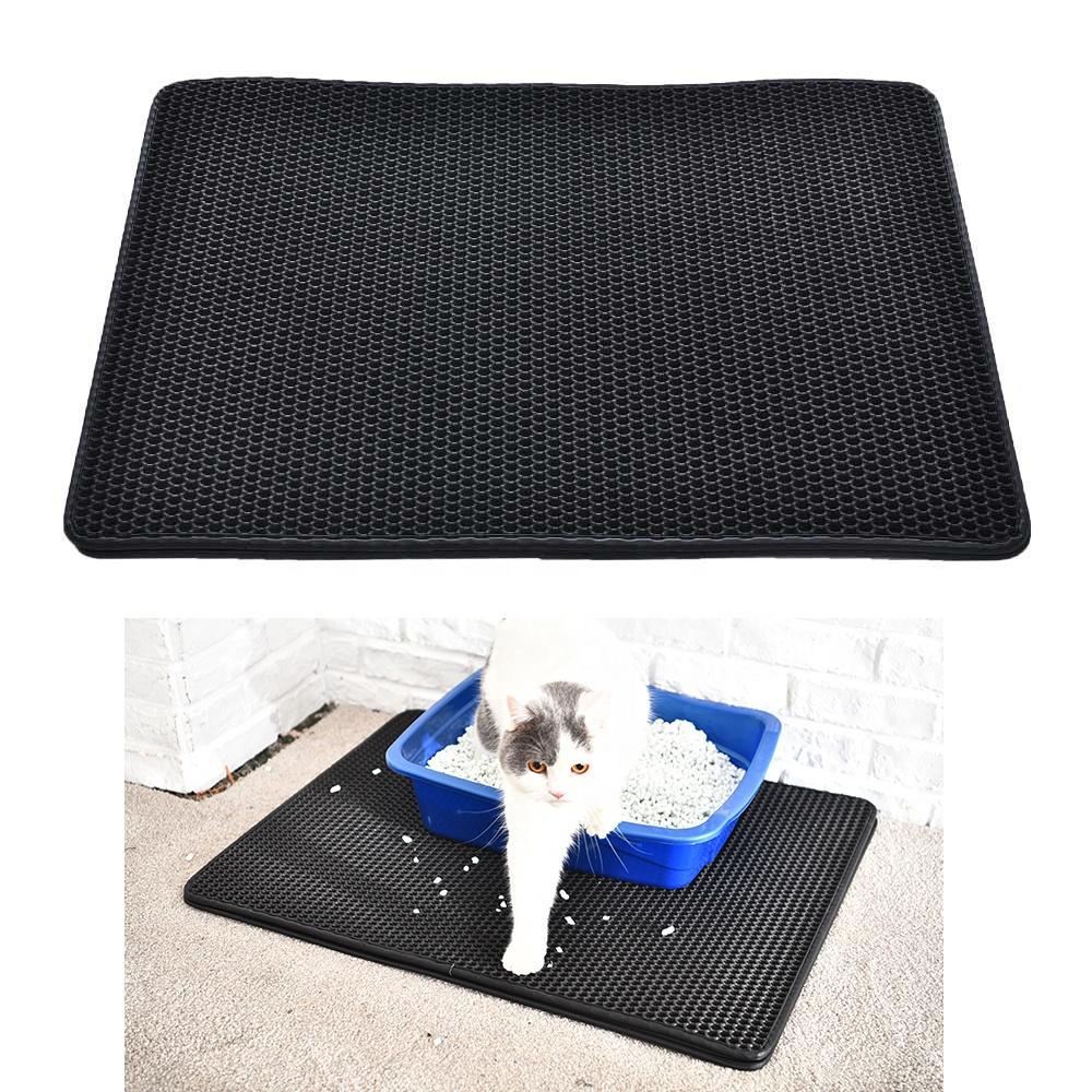 Waterproof Pet Double Layer Leakage Grid Cat Toilet Box Grate Mat Traps Cat Litter Mat
