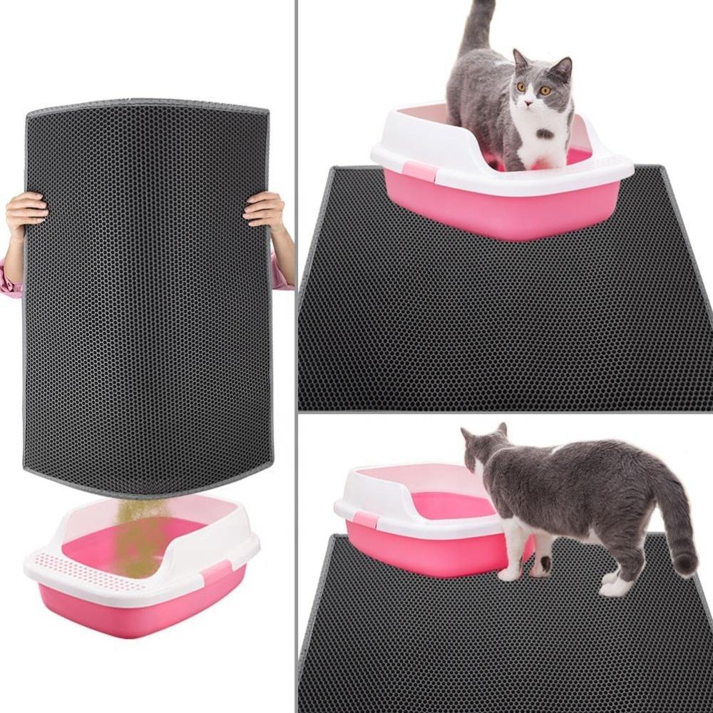 Waterproof Pet Double Layer Leakage Grid Cat Toilet Box Grate Mat Traps Cat Litter Mat