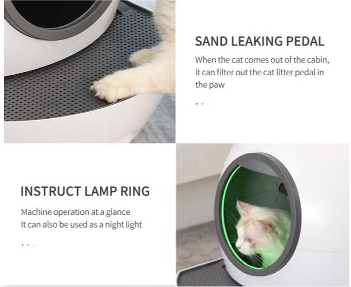 Large Safety Door UV Light Smart Self-Cleaning Wifi APP Control Automatic Cat Litter Toilet Box