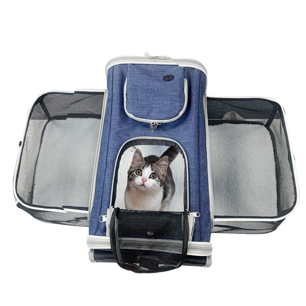 Airline Approved Cat Carrier - Expandable Pet Carrier, Travel Pet Carriers for Dogs, Soft-Sided Puppy Carriers with Soft Pad
