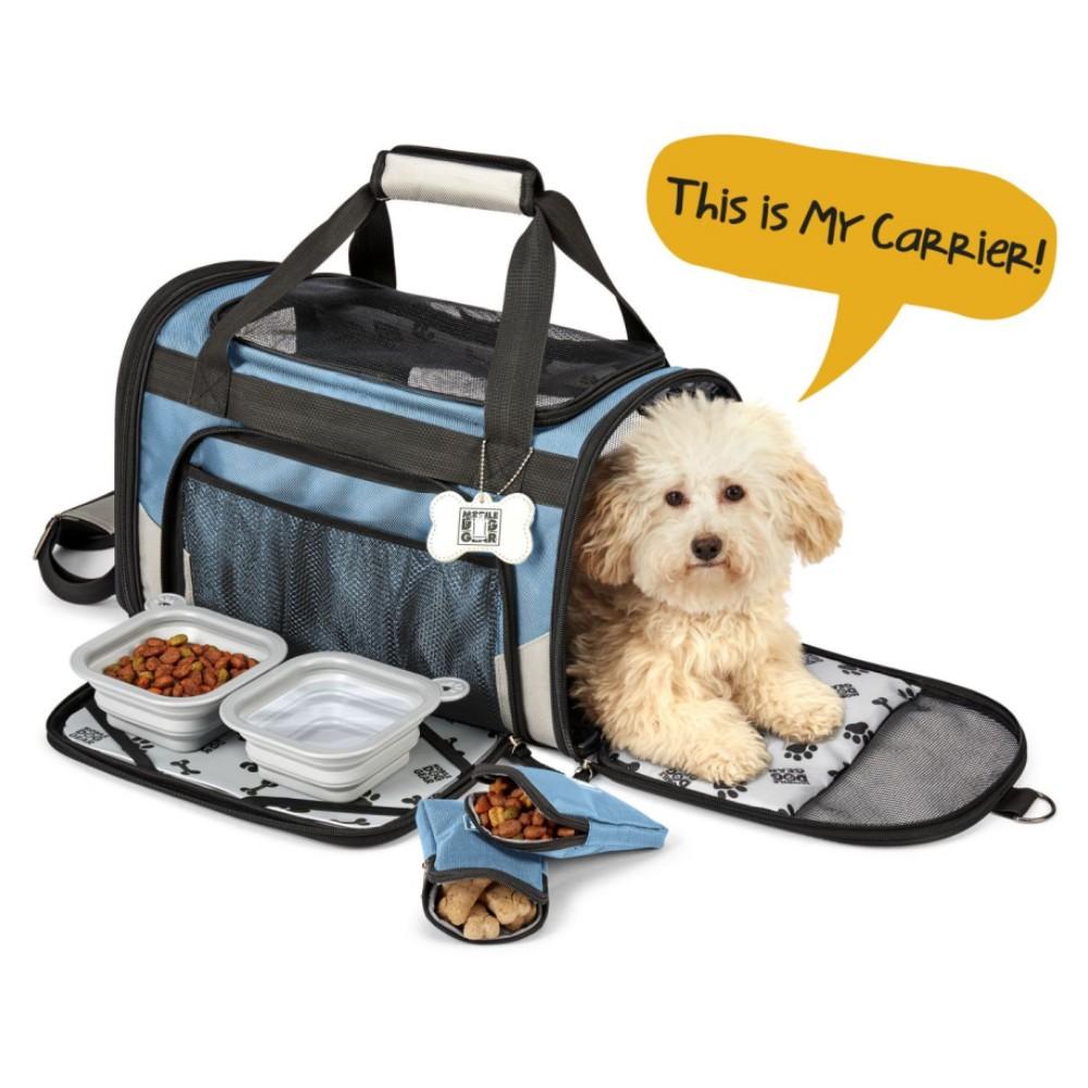 Cat Kennel, Airline Approved Cat Pet Travel Carrier, Soft- Sided Pet Travel Carrier for Portable Foldable Pet Bag