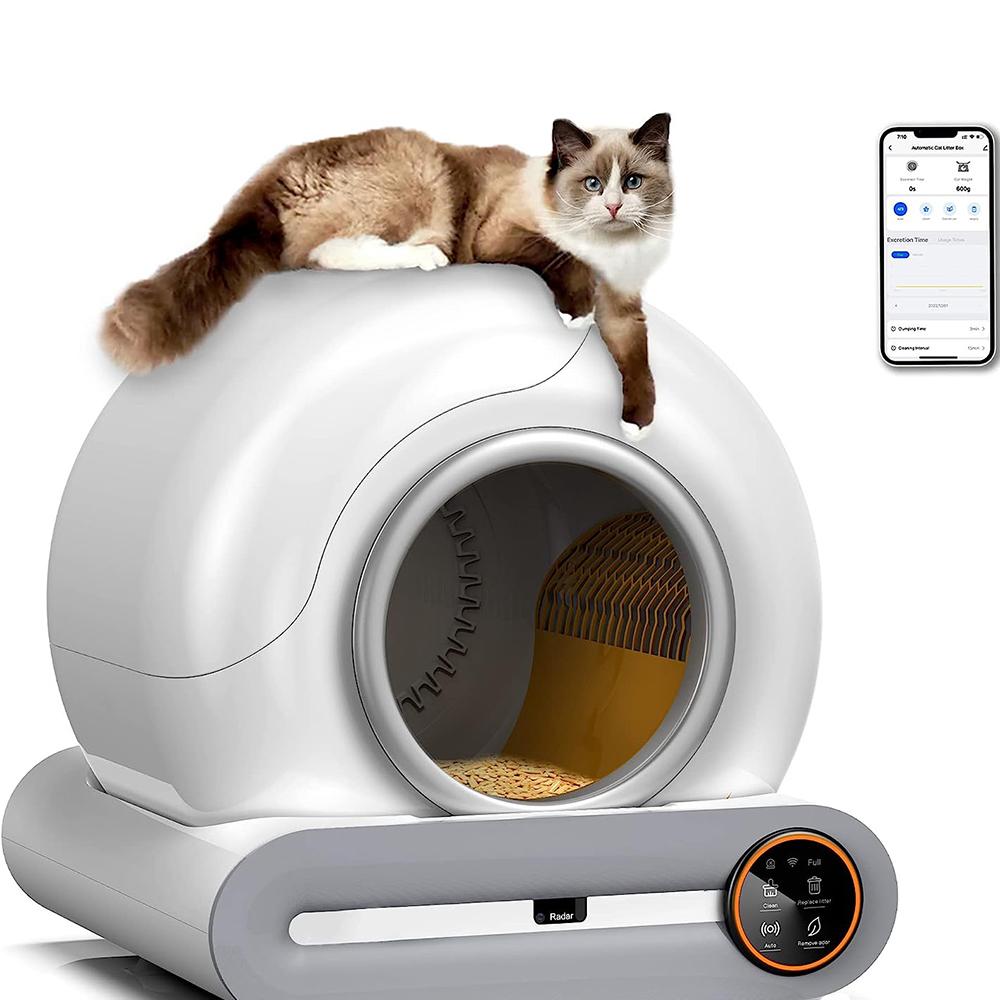 Automatic Cat Litter Box Smart App Control Self Cleaning Litter Boxes Cat Sandbox Electronic Pet Toilet Cat Supplies