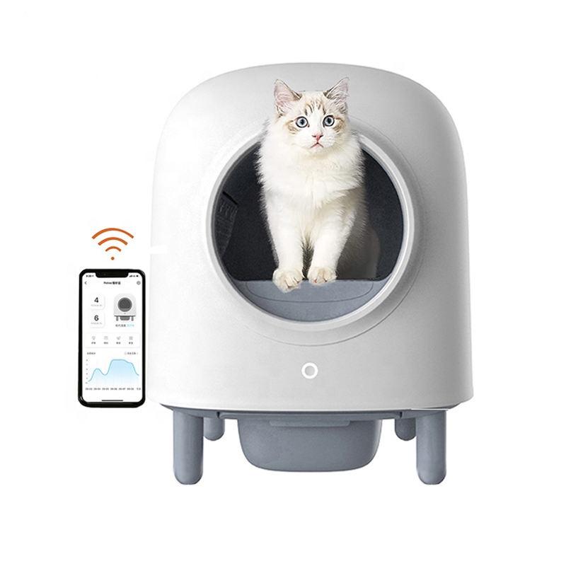 Safety Protection Smart Induction APP Control Large Self-Cleaning Automatic Cat Toilet Cat Litter Box
