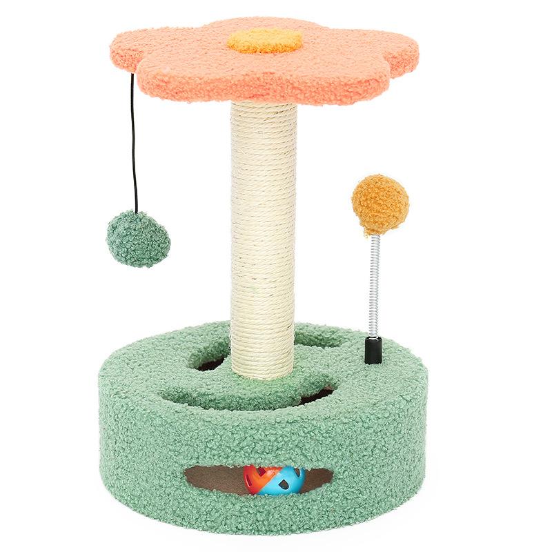 Cat climbing rack small sisal cat toy rotary cat scratch plate paw grinding