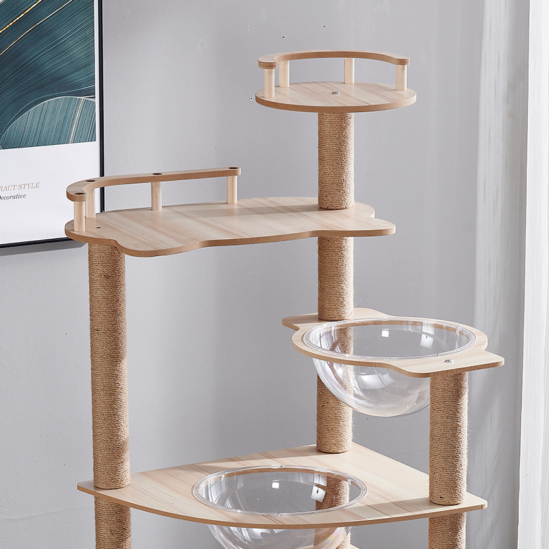 New Style Cat Tree Tower Furniture Condo With Scratching Post For Indoor Cats Kittens Activity Tower Kitty Pet Play House