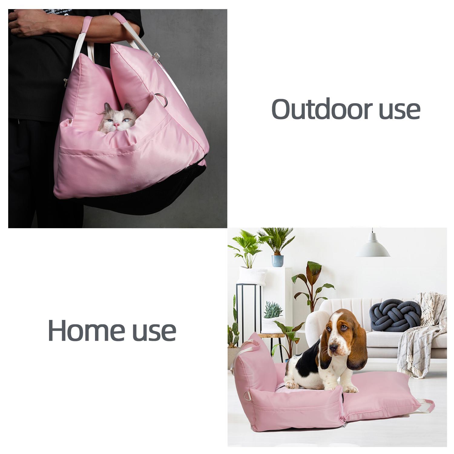 Waterproof Dog Car Seat Bed Soft Dog Beds Travel Pet Carrier Bed Pet Car Seat Bag with Safe Belt Pet Manufacturer Dog Products