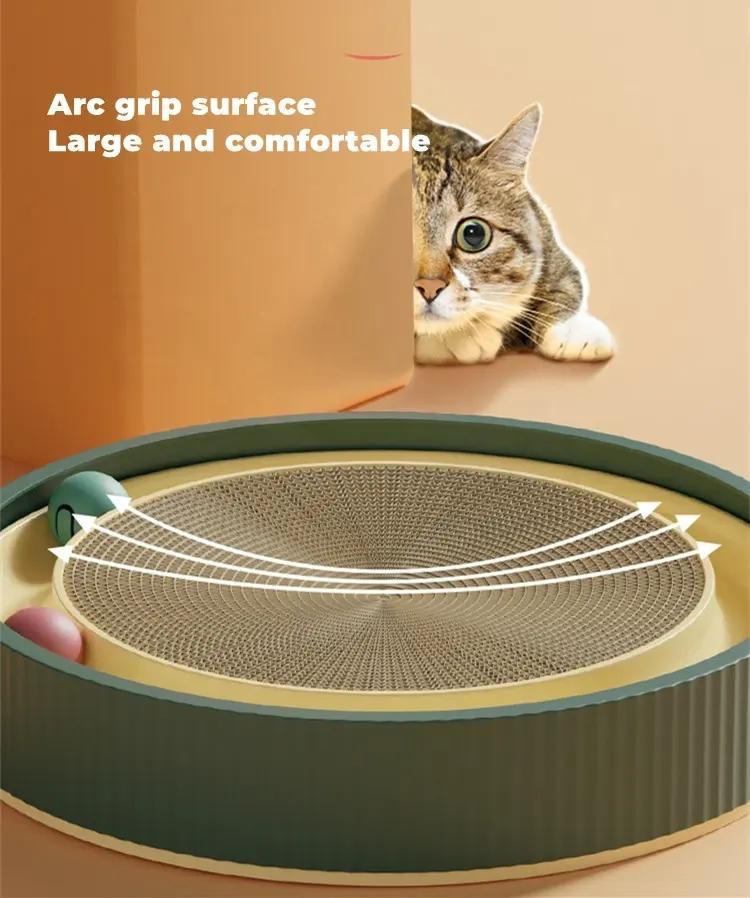 Colorful scratching board cat claw board non-dropping scraps corrugated paper cat scratching basin upright pet toys cat supplies