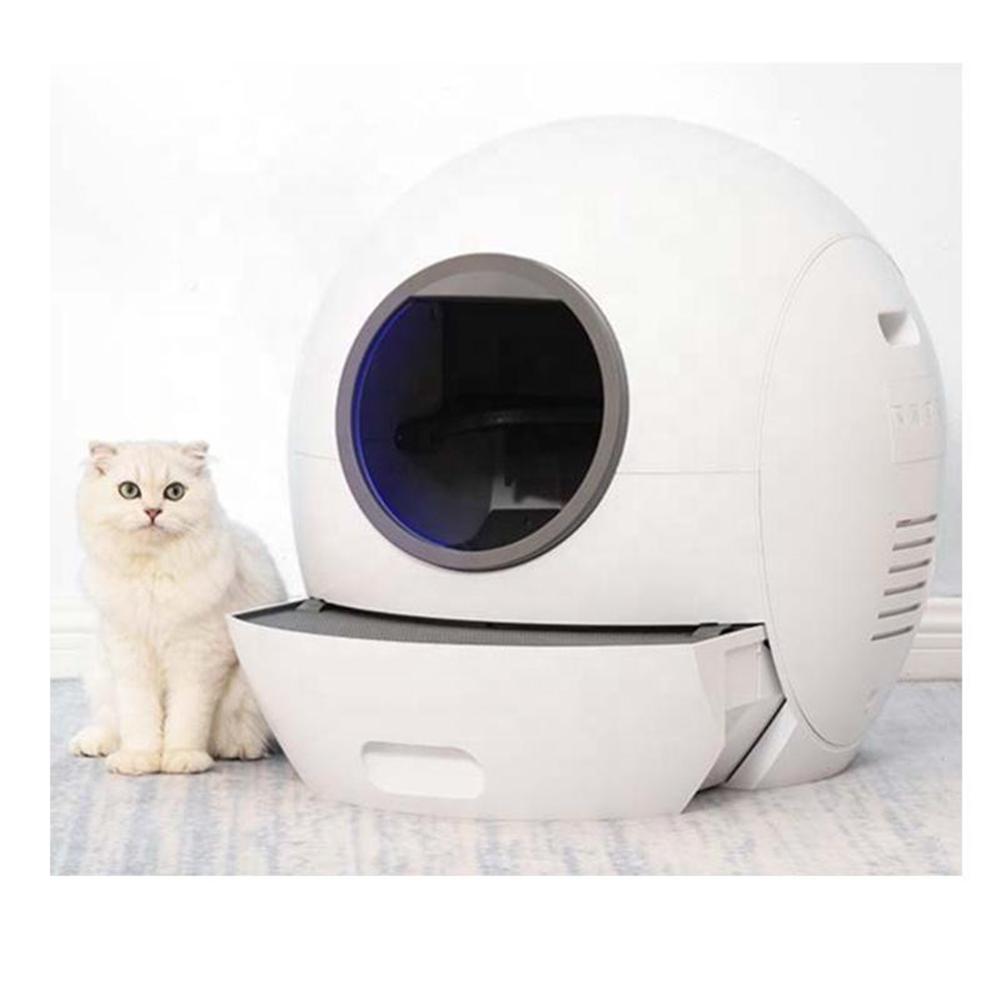 Wholesale Luxury Plastic Pet Fully Enclosed Large Self Cleaning Smart Automatic Cat Litter Box