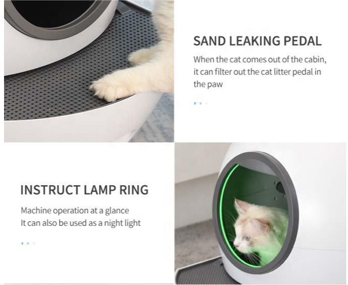 Wholesale Luxury Plastic Pet Fully Enclosed Large Self Cleaning Smart Automatic Cat Litter Box