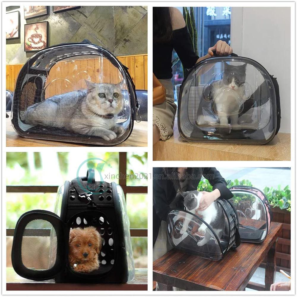 Luxury Large Single Shoulder Handbag Space Portable Mesh Breathable Transparent travel pet cat dog outdoor carrier carrying bag