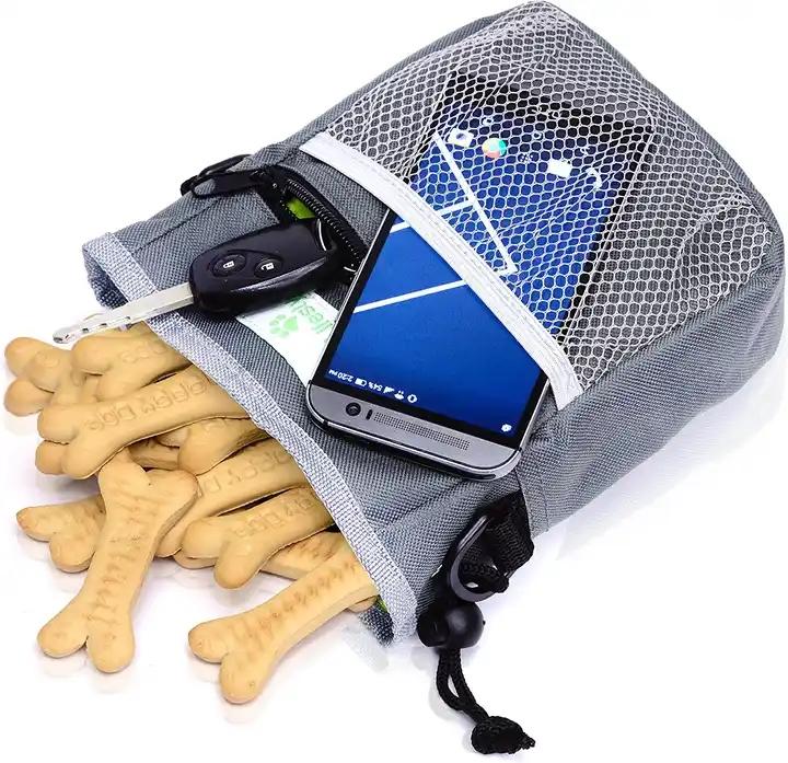 Hot sell pet dog Treat Belt Pouch Bag sturdy outdoor pet training packs dog food snack pack