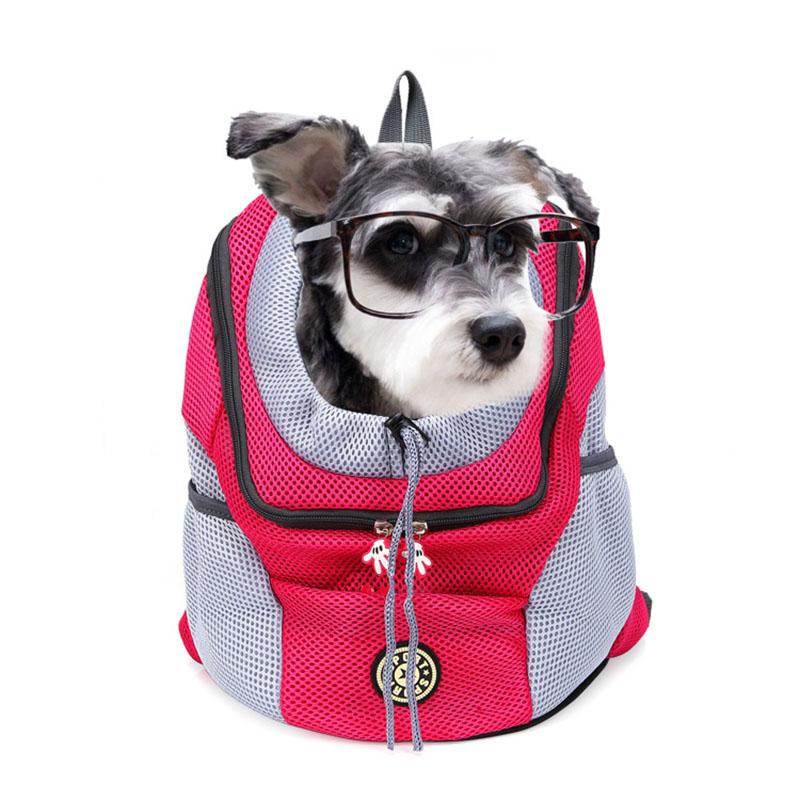 Double Shoulder Portable Travel Backpack Outdoor Pet Dog Carrier Bag Pet Dog Front Window Breathe Freely Pet Supplies