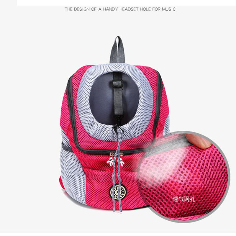 Double Shoulder Portable Travel Backpack Outdoor Pet Dog Carrier Bag Pet Dog Front Window Breathe Freely Pet Supplies