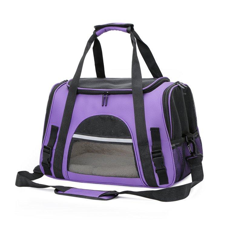 Pet Strap Portable Foldable Cat and Dog Strap Bag with Lock Safety Zipper