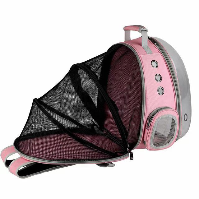High quality astronaut portable cat travel bag breathable space capsule transparent cat and dog pet backpack