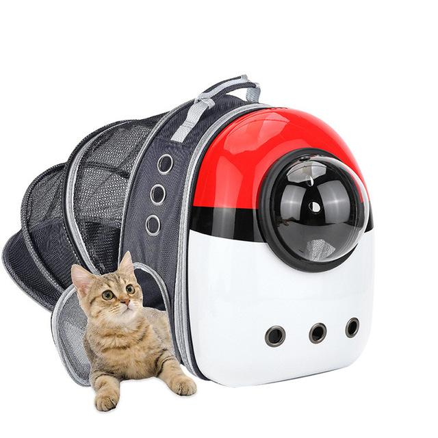 High quality astronaut portable cat travel bag breathable space capsule transparent cat and dog pet backpack