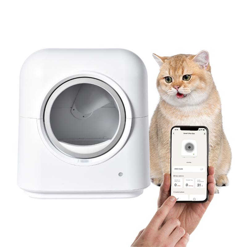 APP Control Smart Weighing Induction Cat Toliet Automatic Self-cleaning Cat Litter Box
