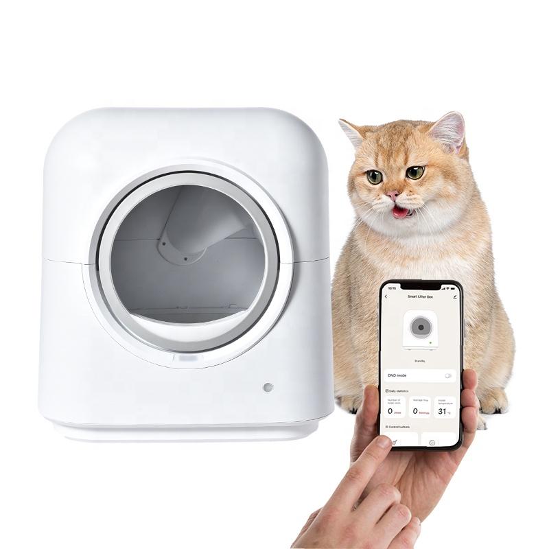 Pet Integrated Safety Protection Electric Auto APP Control Smart Automatic Self-Cleaning Cat Litter Box Toilet