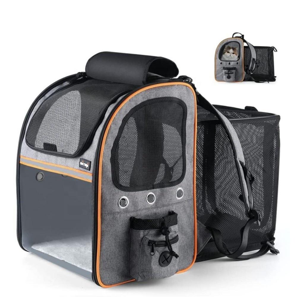 Pet Carrier Backpack Expandable Portable Pet Travel Carrier Backpack Hiking Travel Camping Cycling Outdoor Use for Cats