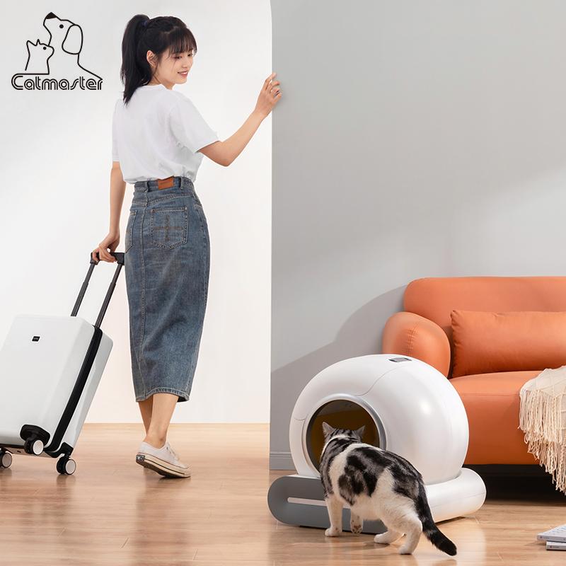 Smart Quick Self Cleaning Big Cat Toilet Automatic APP Remote Control Auto Cat Litter Box