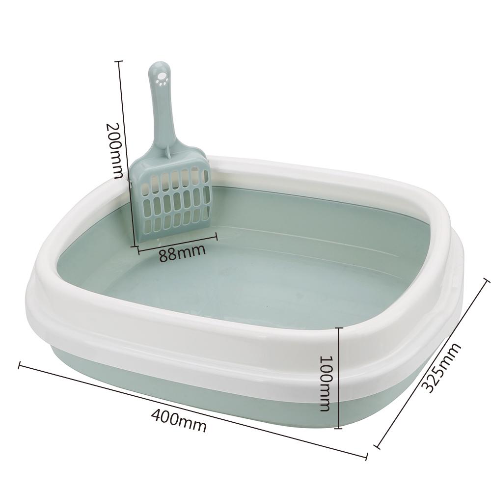 Anti-Splash Cat Litter Box Dog Toilet Tray with Scoop Excrement Pet Training Sand Litter Box Pet Toilet Bedpan Pet Manufacturer