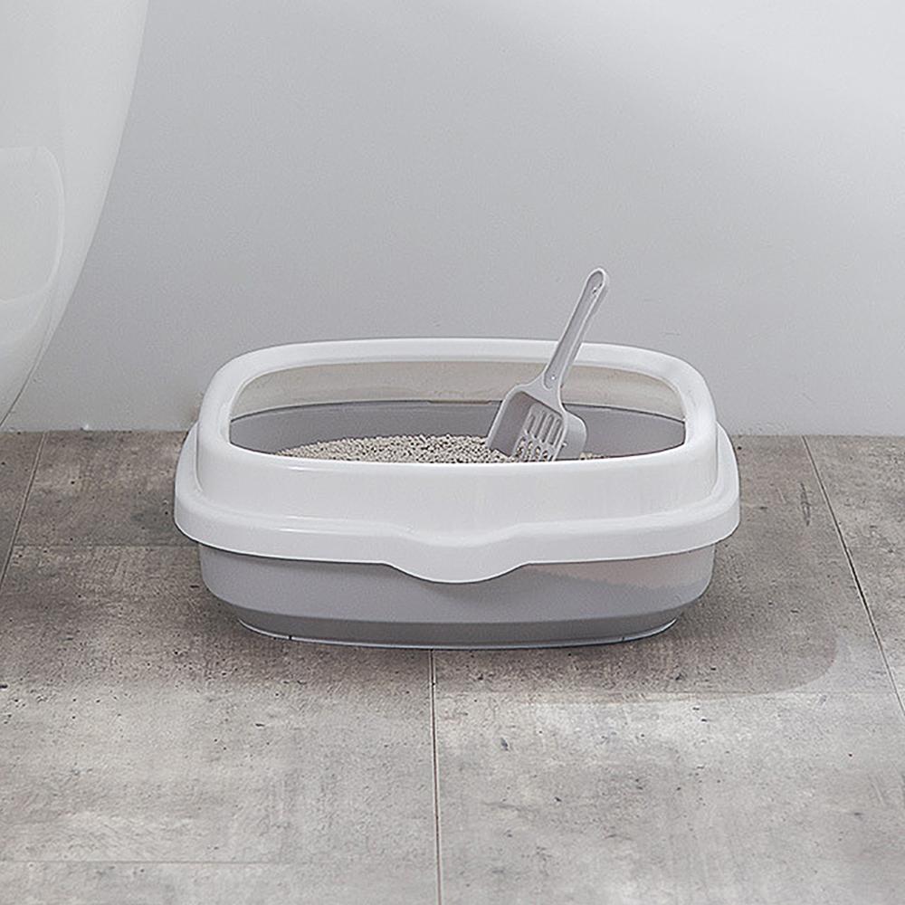 Anti-Splash Cat Litter Box Dog Toilet Tray with Scoop Excrement Pet Training Sand Litter Box Pet Toilet Bedpan Pet Manufacturer